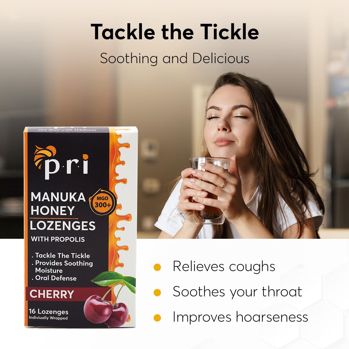 Amazon.com: P.R.I Manuka Honey Lozenges with Propolis, Cherry